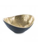Misa dekoracyjna 16x16x8cm Pedro 1/11 granatowa/złota Eurofirany 