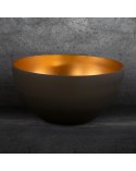 Misa dekoracyjna 25x15cm Alisma 4/1 brązowa/złota Eurofirany 