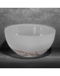 Misa dekoracyjna 25x15cm Luna 3/1 biała/złota Eurofirany 