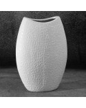 Wazon dekoracyjny 18x9x26cm Riso 3/4 biały Eurofirany