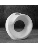Wazon dekoracyjny 19x7x18cm Riso 3/5 biały Eurofirany