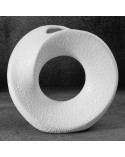 Wazon dekoracyjny 23x9x22cm Riso 3/6 biały Eurofirany