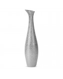 Wazon dekoracyjny 15x15x60cm Riso 4/2 srebrny Eurofirany
