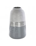 Wazon dekoracyjny 17x17x28cm Neli/02 srebrny/czarny Eurofirany