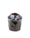 Wazon dekoracyjny 13x13x14cm Alda/05 granatowo/beżowy Eurofirany