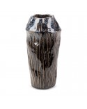 Wazon dekoracyjny 16x16x32cm Alda/07 granatowo/beżowy Eurofirany