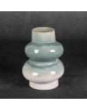 Wazon dekoracyjny 17x17x23cm Liana/05 kremowy/miętowy Eurofirany