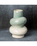Wazon dekoracyjny 21x20x31cm Liana/06 kremowy/miętowy Eurofirany