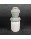 Wazon dekoracyjny 14x14x31cm Liana/08 kremowy/miętowy Eurofirany