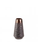 Wazon dekoracyjny 14x14x26cm Morena/03 stalowy/brązowy Eurofirany