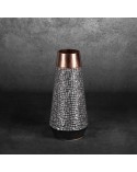 Wazon dekoracyjny 16x16x34cm Morena/04 stalowy/brązowy Eurofirany