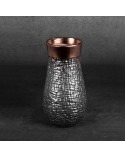 Wazon dekoracyjny 14x14x27cm Morena/09 stalowy/brązowy Eurofirany