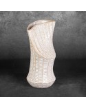 Wazon dekoracyjny 18x18x40cm Liza/02 kremowy/złoty Eurofirany