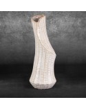 Wazon dekoracyjny 20x20x53cm Liza/03 kremowy/złoty Eurofirany