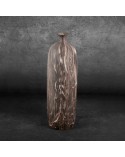 Wazon dekoracyjny 13x13x52cm Marika/02 kremowy/brązowy Eurofirany