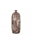 Wazon dekoracyjny 13x13x42cm Marika/03 kremowy/brązowy Eurofirany