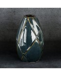 Wazon dekoracyjny 12x12x20cm Teo/04 granatowy Eurofirany