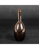 Wazon dekoracyjny 10x10x24cm Dalia/01 brązowy/złoty Eurofirany