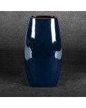 Wazon dekoracyjny 19x12x35cm Amora 1/4 granatowy/złoty Eurofirany