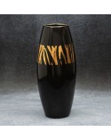 Wazon dekoracyjny 14x14x34cm Selena/04 czarny/złoty Eurofirany