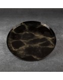 Patera dekoracyjna 33x2cm Ada/03 czarna/złota Eurofirany