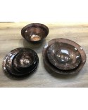 Patera dekoracyjna 27x27x2cm Pati/02 brązowa/czarna Eurofirany