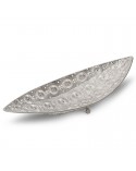 Patera dekoracyjna 46x16x9cm Amelia/03 srebrna Eurofirany