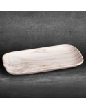 Patera dekoracyjna 30x16x3cm Asli/01 biała/beżowa Eurofirany