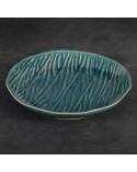 Patera dekoracyjna 25x25x5cm Rea/01 zielona/beżowa Eurofirany
