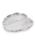 Patera dekoracyjna 33x33x2cm Kalina/01 srebrna Eurofirany