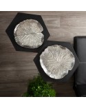 Patera dekoracyjna 27x27x2cm Kalina/02 srebrna Eurofirany