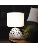 Lampa stołowa 25x16x40cm Dakota/2 biała Eurofirany 