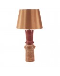 Lampa stołowa 35x35x75cm Elda/01 czerwona/jasnobrązowa Eurofirany 