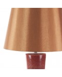 Lampa stołowa 35x35x75cm Elda/01 czerwona/jasnobrązowa Eurofirany 