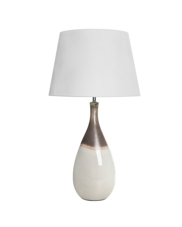 Lampa stołowa 28x28x73cm Katia/01 kremowa/beżowa Eurofirany