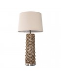 Lampa stołowa 38x38x60cm Amy/01 brązowa/beżowa Eurofirany 
