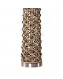 Lampa stołowa 38x38x60cm Amy/01 brązowa/beżowa Eurofirany 