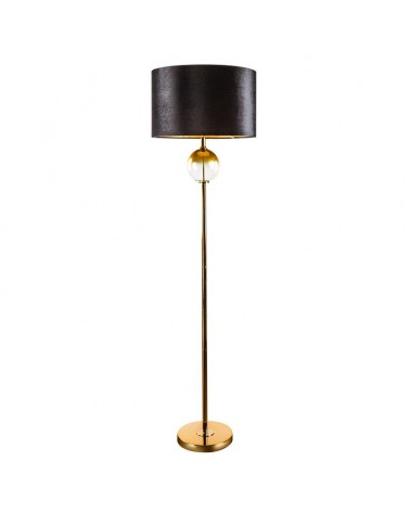Lampa podłogowa 43x157cm Kaja/02 czarna/złota Eurofirany 