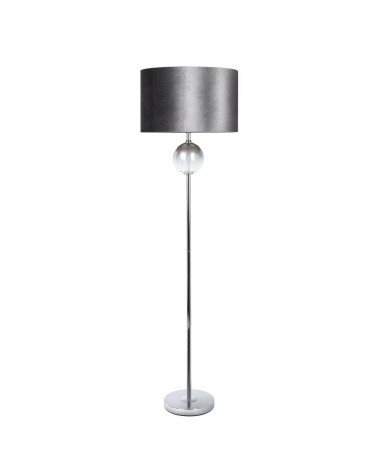 Lampa podłogowa 43x157cm Kelsi/02 czarna/srebrna Eurofirany 