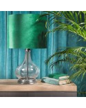 Lampa stołowa 32x32x61cm Kim/01 ciemnozielona Eurofirany 