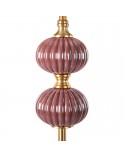 Lampa podłogowa 46x174cm Marita/01 srebrna/bordowa Eurofirany
