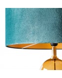 Lampa podłogowa 45x165cm Musa/L/02 turkusowa/złota Eurofirany 