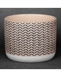 Doniczka dekoracyjna 17x17x14cm Keri/03 kremowa/beżowa Eurofirany