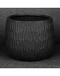 Doniczka dekoracyjna 16x16x13cm Moni/03 czarna Eurofirany