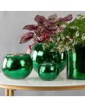 Doniczka dekoracyjna 12x12cm Verre 3/3 zielona Eurofirany