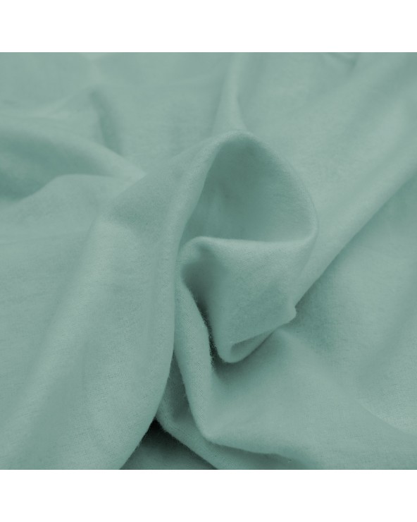 Prześcieradło flanela bawełniana 90x200x20 z gumką turkusowe Darymex