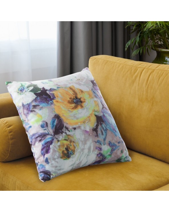 Poszewka velvet 40x40 Amelie beżowa/musztardowa Eurofirany Poszewka velvet 40x40 Amelie beżowa/musztardowa Eurofirany