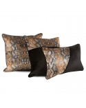Poszewka velvet 35x55 Cobra 3 czarna Eurofirany 