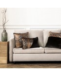 Poszewka velvet 35x55 Cobra 3 czarna Eurofirany 