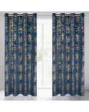 Zasłona velvet 140x250 Elena granatowa Eurofirany 
